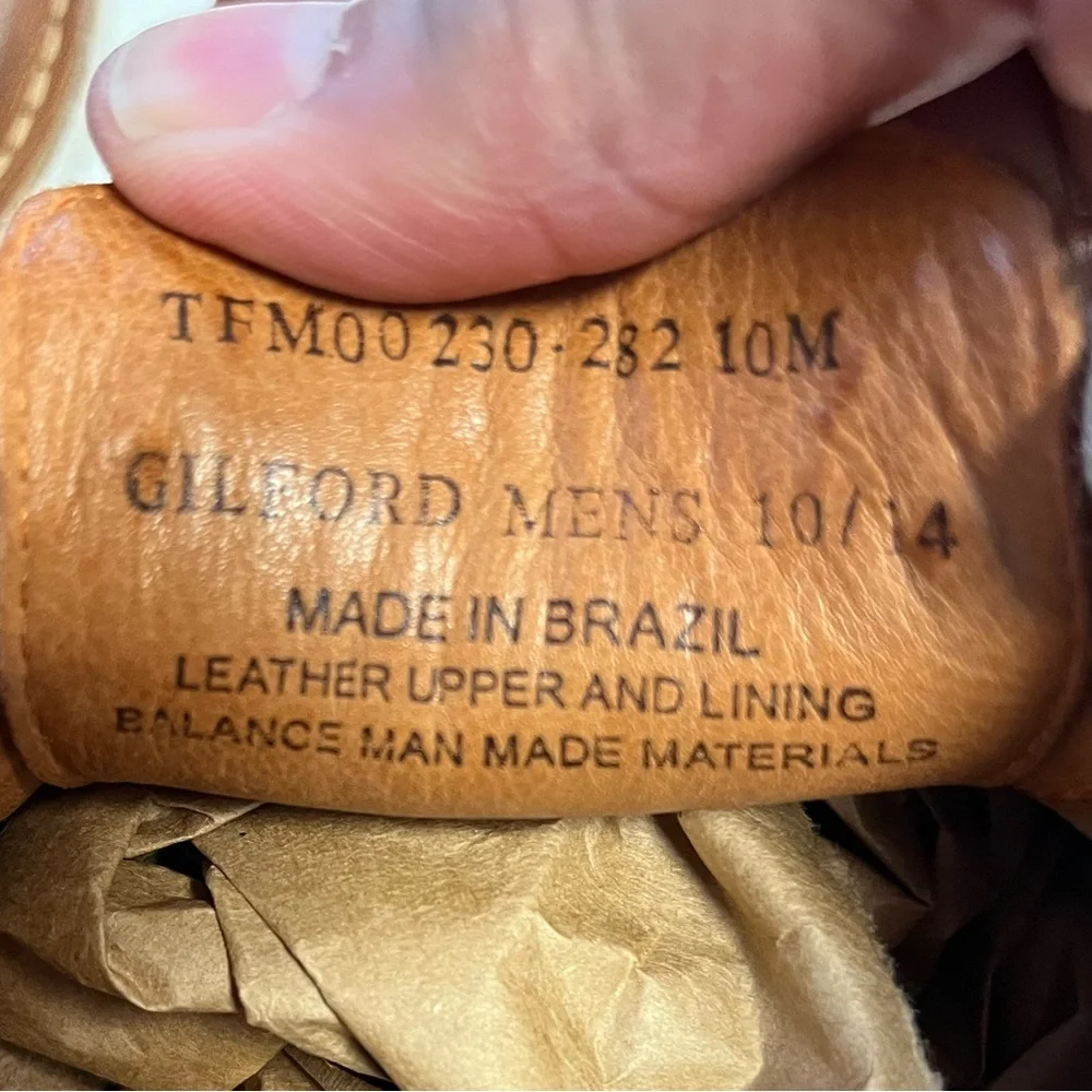 Tommy Bahama Tan Leather Gilford Oxford‎ Derby Shoes Sz. 10